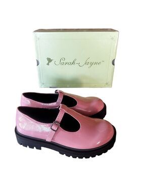 Sarah-Jayne Polly Pink Mary Jane Girl's Shoe Size 3 #B1396A